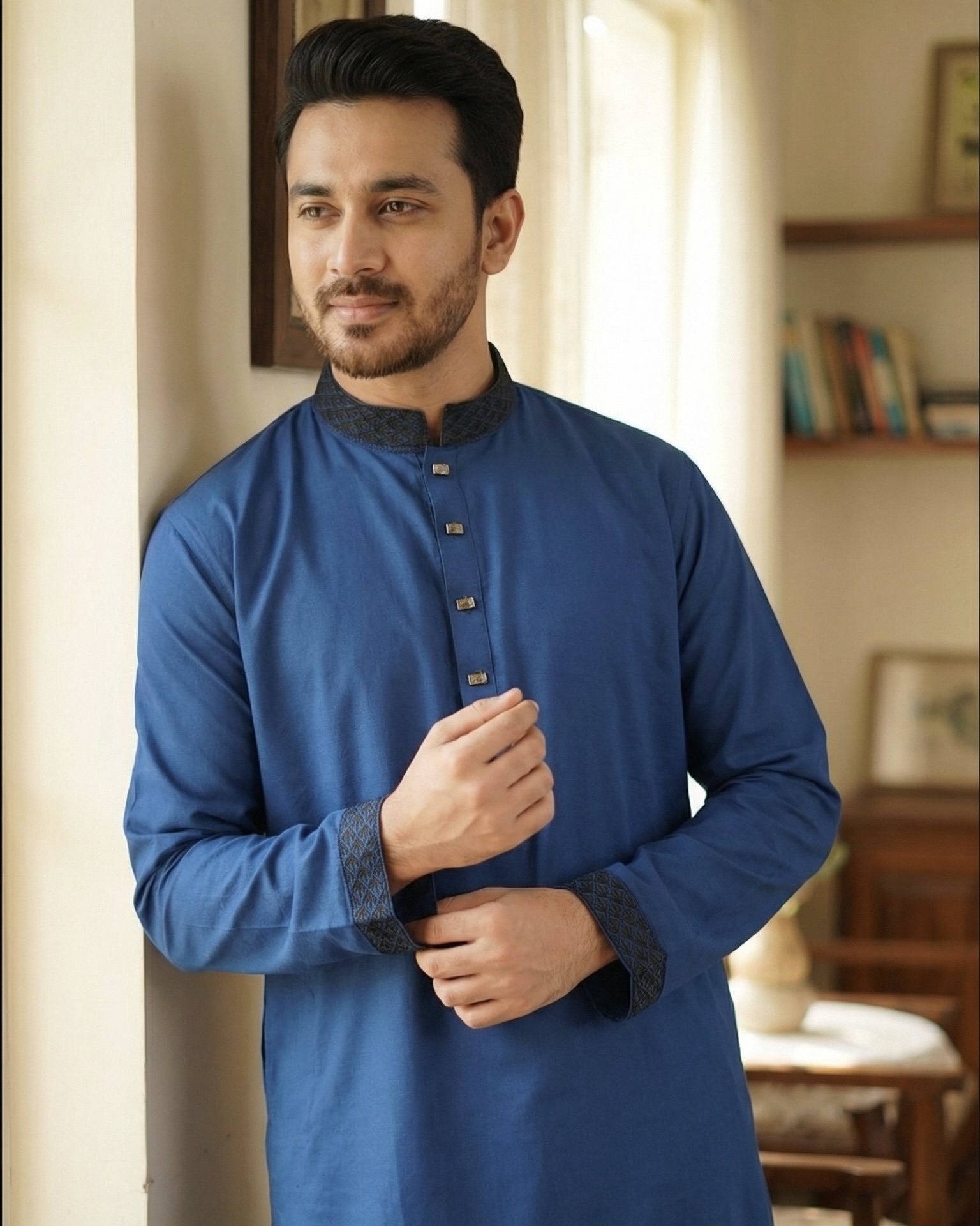 IMG_5834 Eid Panjabi - Sea-blue colour - Image 1